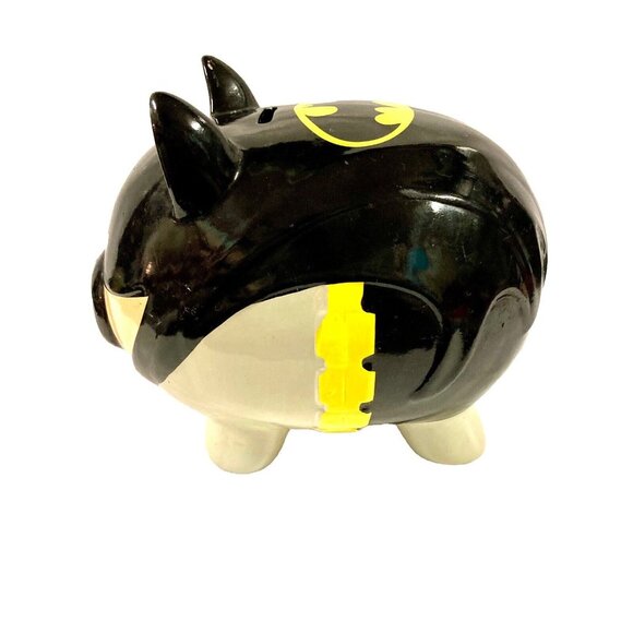 Batman DC Comics Ceramic Coin Piggy Bank F.A.B. Starpoint Pig Novelty - Picture 3 of 10